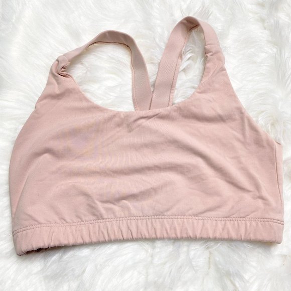 light pink sports bra